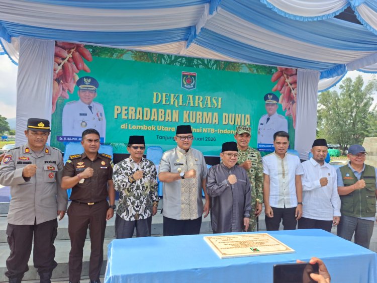 Pemda Deklarasikan Peradaban Kurma Dunia, Kurma Akan Jadi Ikon Lombok Utara.
