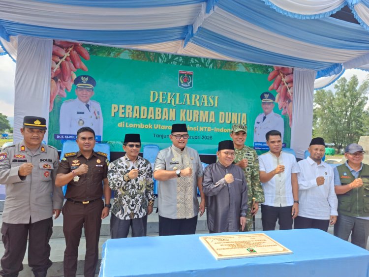 Pemda Deklarasikan Peradaban Kurma Dunia, Kurma Akan Jadi Ikon Lombok Utara.